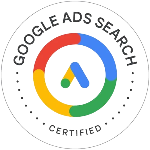 Logo de certificación de Google Search